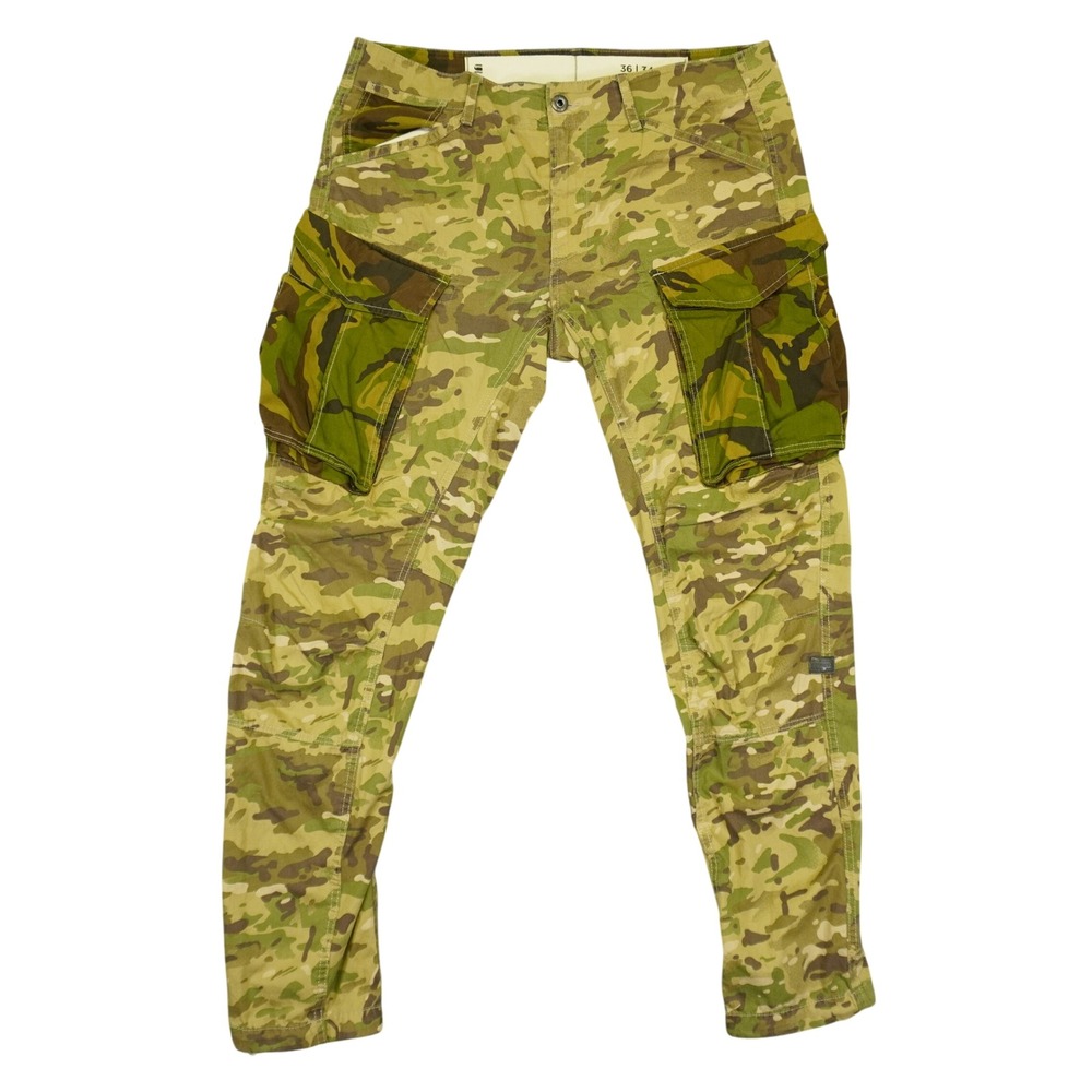 G-Star Raw Rovic Mix 3D Camo Cargo Pants Mens 36x34 Tapered Military Utility